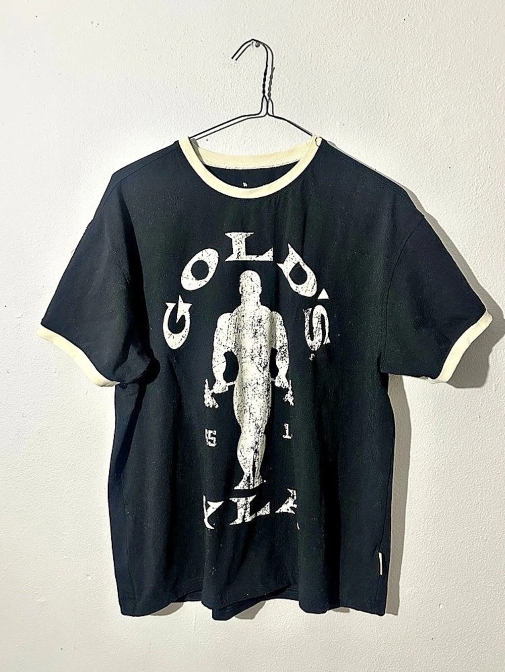 YoungLA Gold's Gym Ringer Tee Graphic T-Shirt Black XL